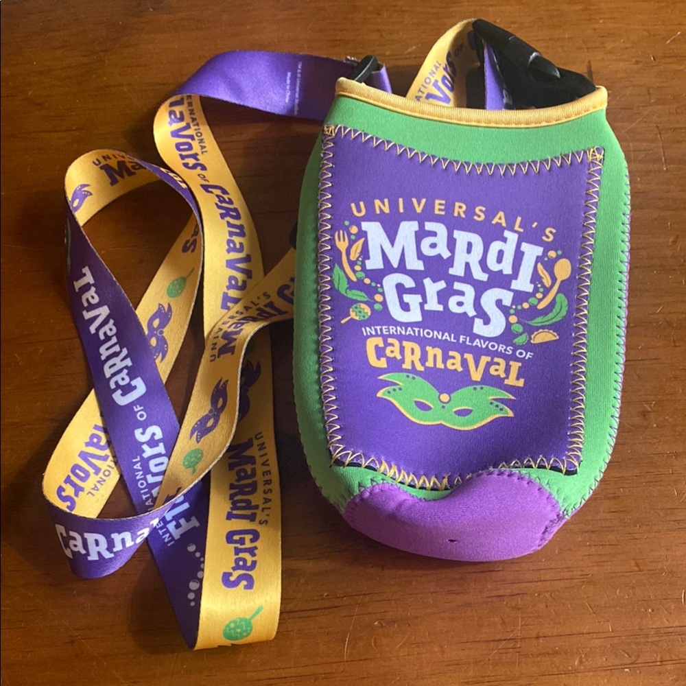 Universal Purple and Green Mardi Gras Koozies
